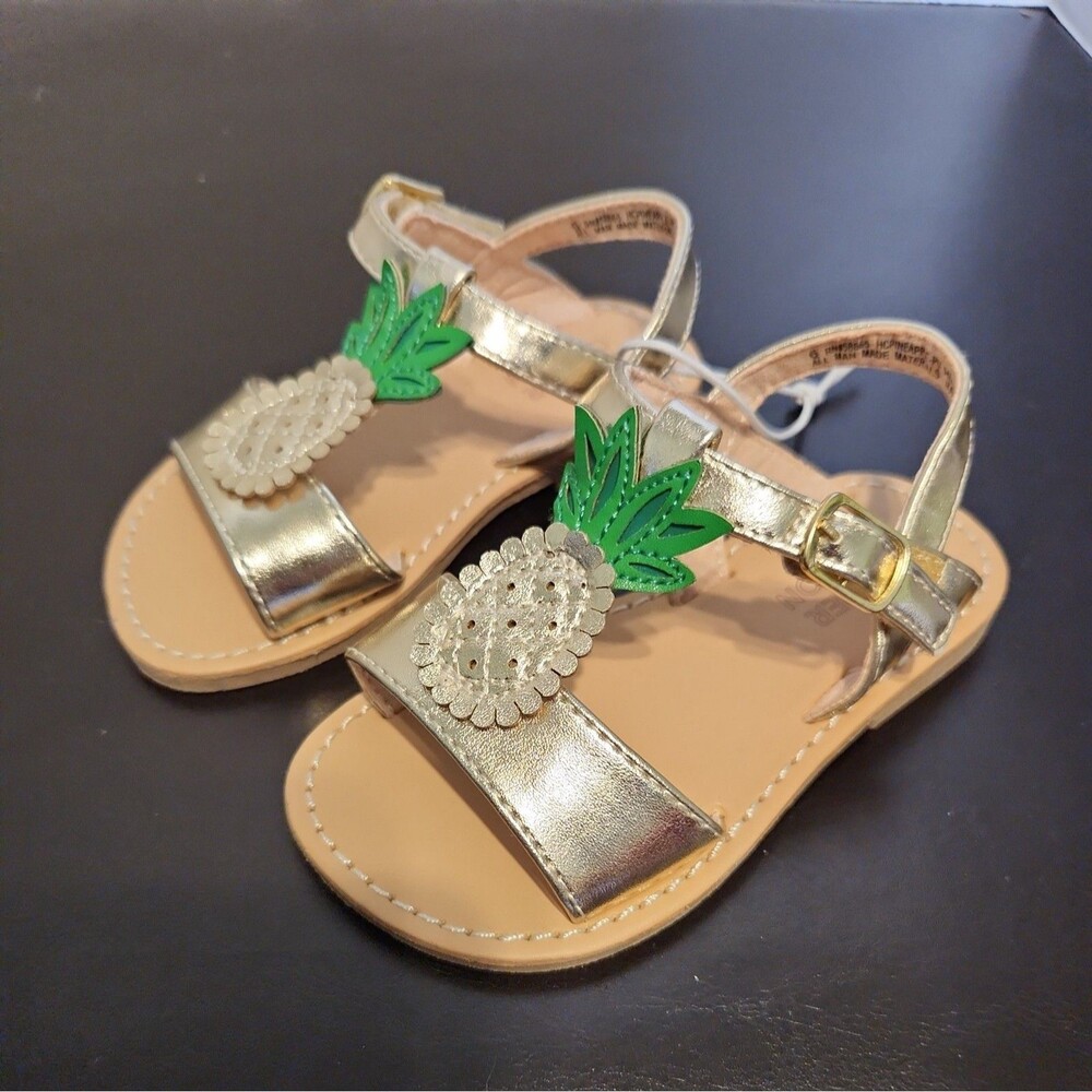 Harper Canyon Girls Sz 6 Sandals Pineapple Sponge Bob